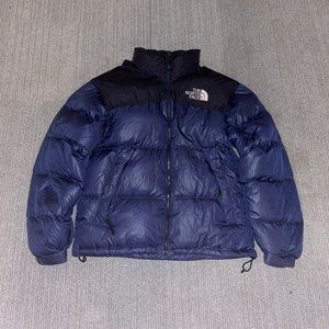 north face nuptse puffer jacket blue